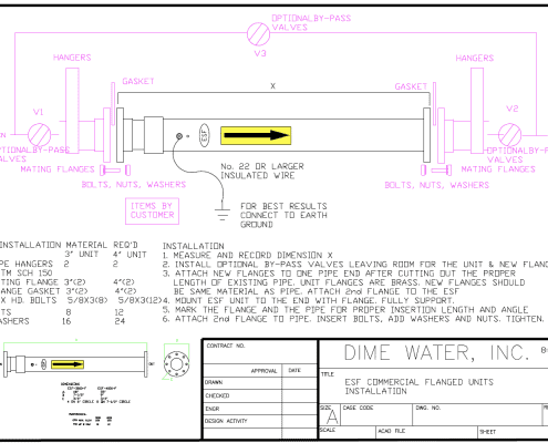 esf commercial flange unit diagram